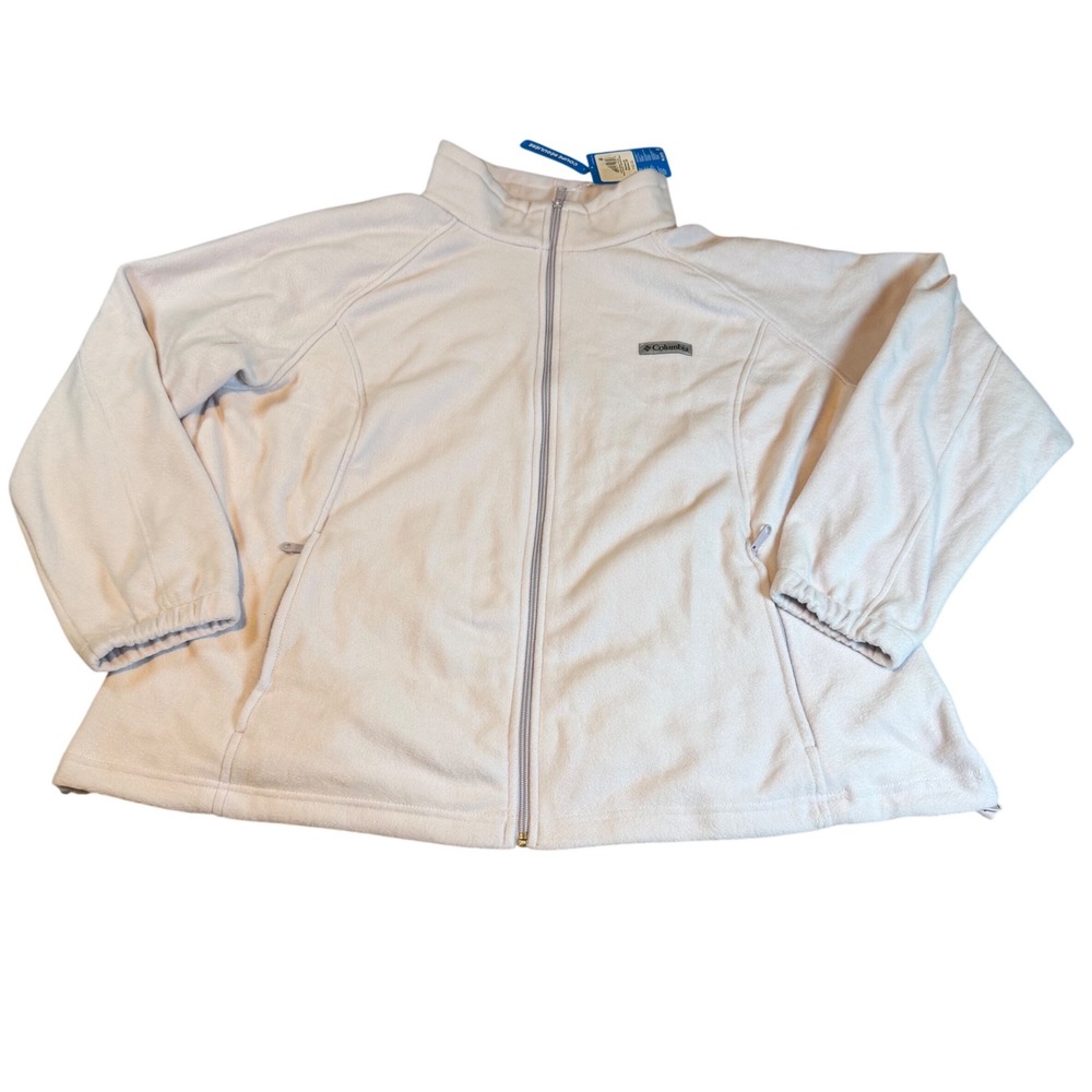 Columbia Benton Springs Full Zip Fleece Jacket Light Pink Womens 3X WW6439
